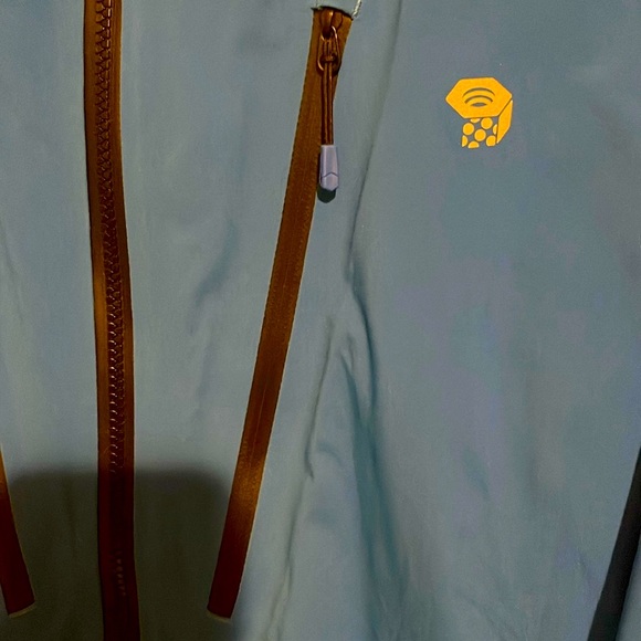 Mountain Hardwear Cyclone polar tech shell parka water proof zips sealed seams - Picture 10 of 14